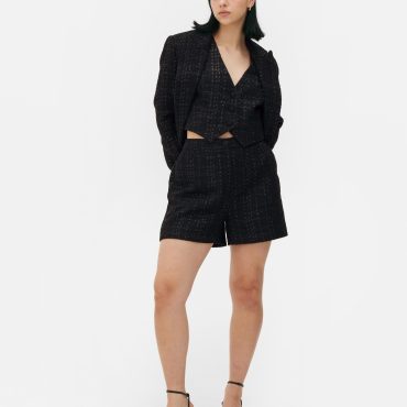 Shimmer Bouclé Shorts