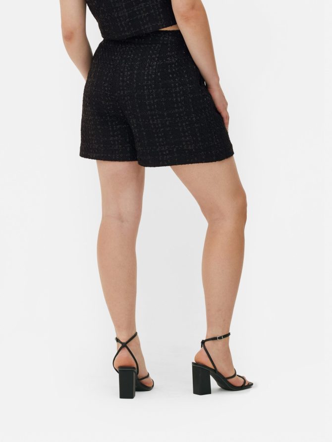 Shimmer Bouclé Shorts - Image 4