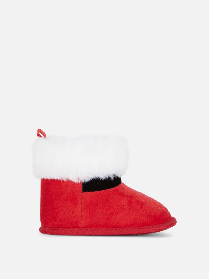 Santa Claus Baby Booties