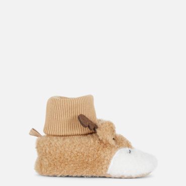 Reindeer Sock Top Slippers