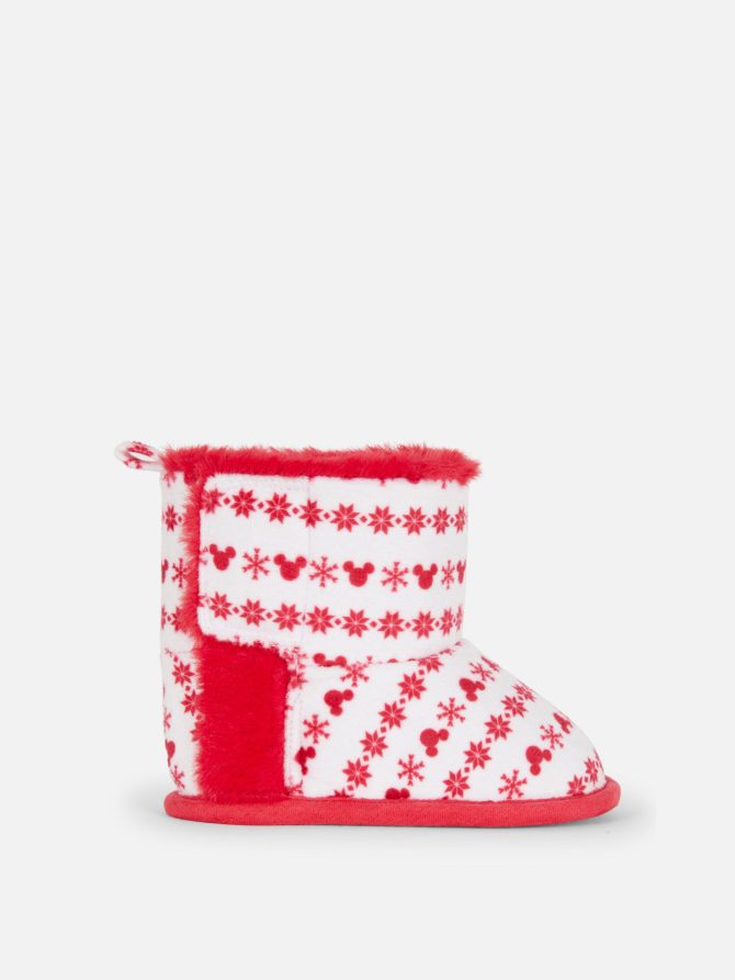 Disney’s Mickey Mouse Christmas Baby Booties