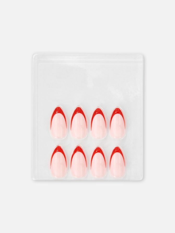 PS Red Tip Press On Nails - Image 3