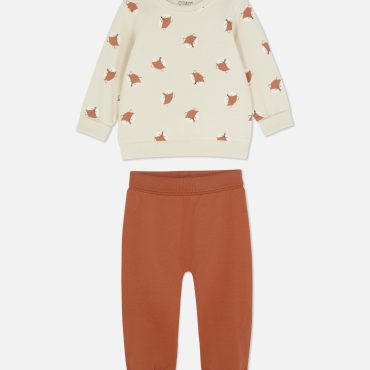 Fox Sweatshirt and Joggers Set