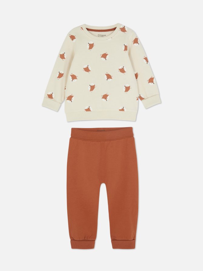 Fox Sweatshirt and Joggers Set