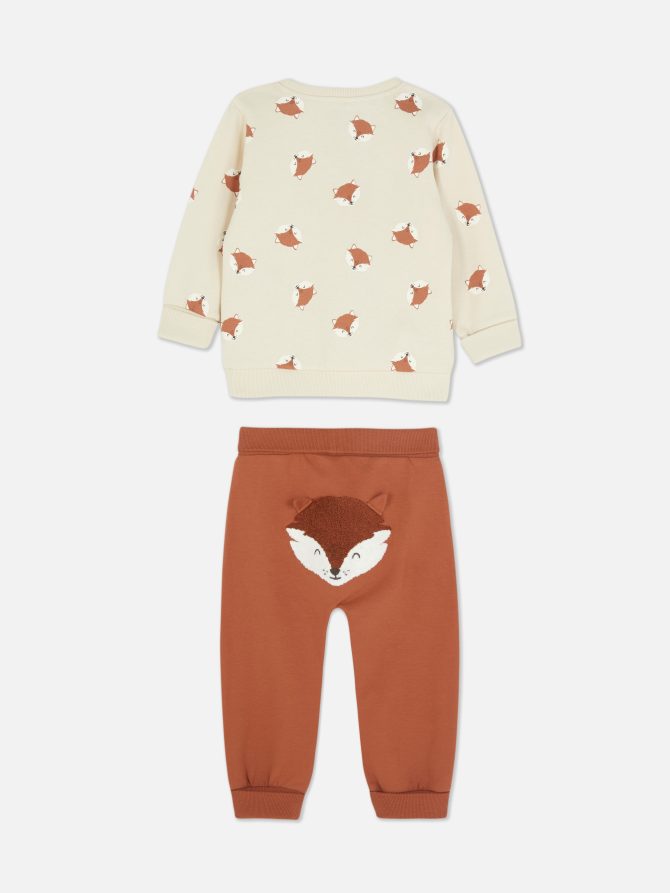 Fox Sweatshirt and Joggers Set - Image 2