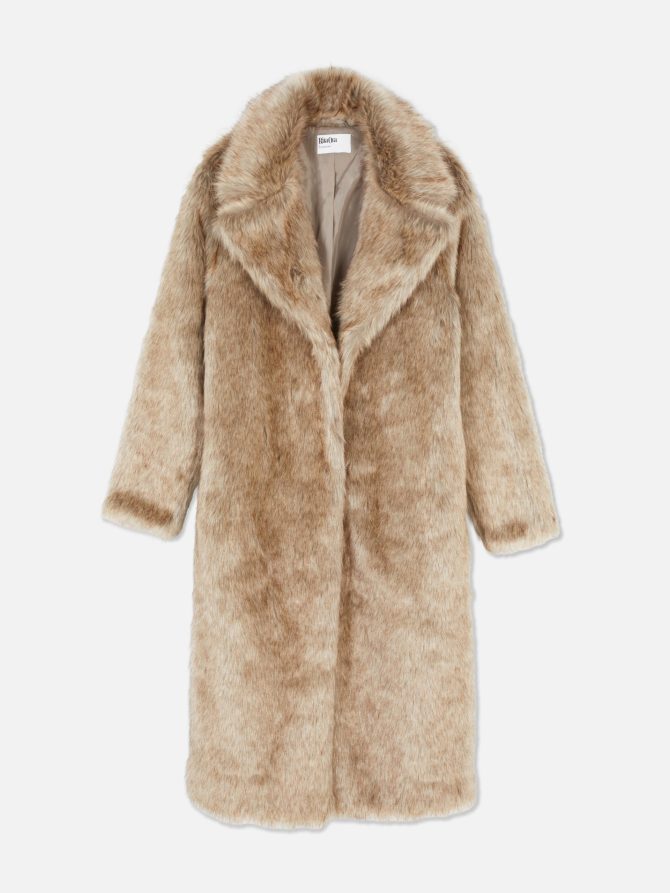 Rita Ora Midi Faux Fur Coat - Image 5