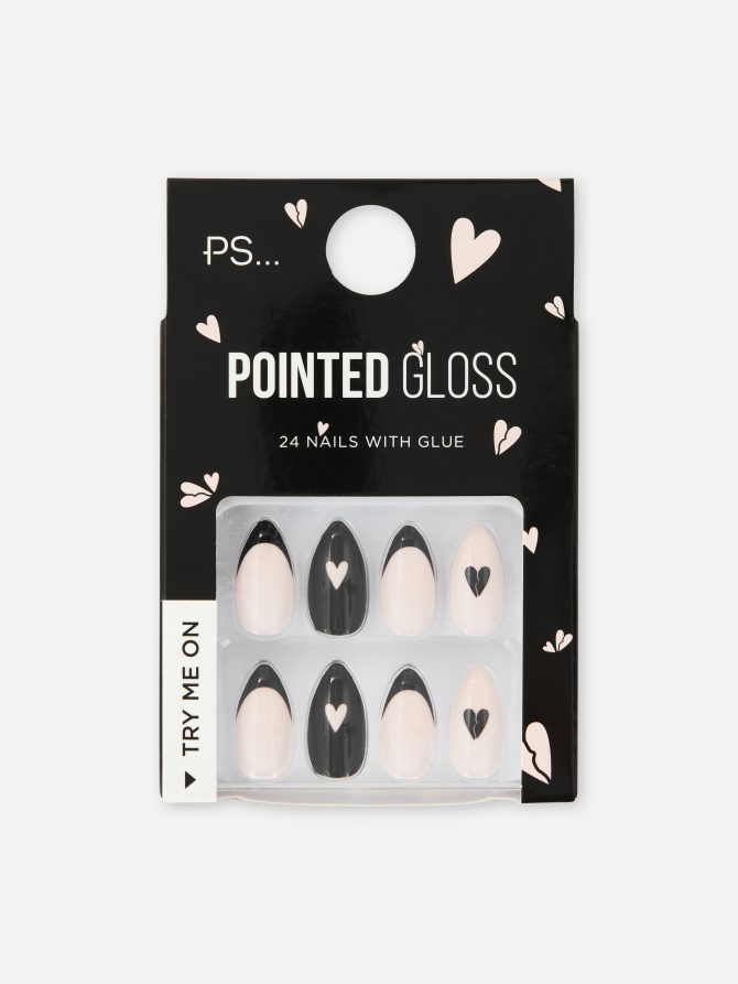 PS Heart Press On Nails