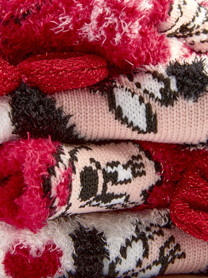 2-Pack Disney's Minnie Mouse Festive Cozy Socks - Image 2