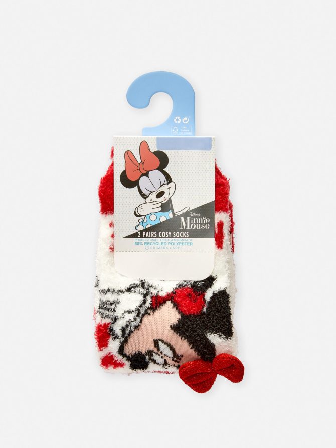 2-Pack Disney's Minnie Mouse Festive Cozy Socks - Image 3