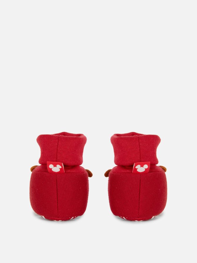 Disney’s Mickey Mouse Baby Booties and Bib Gift Set - Image 3