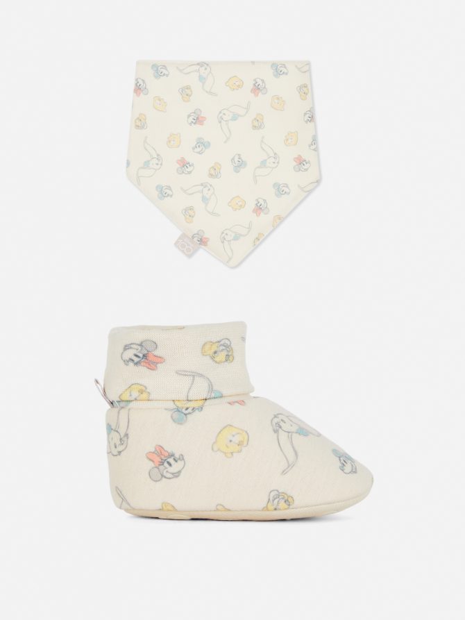 Disney Character Originals Bib and Booties Set