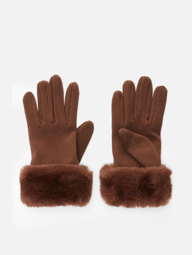 Faux Fur Cuff Gloves