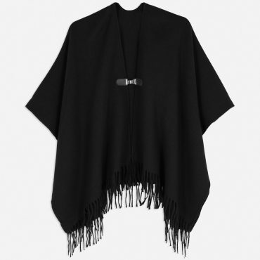 Fringed Hem Cape