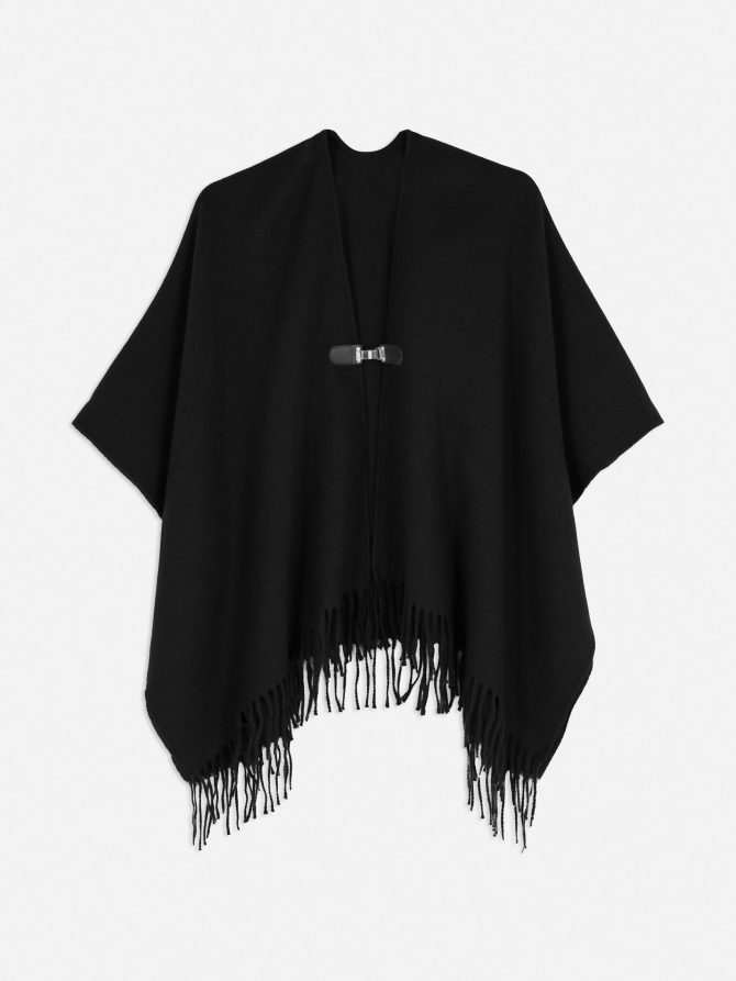 Fringed Hem Cape