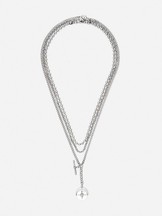 3-Pack Spinner Pendant Necklaces