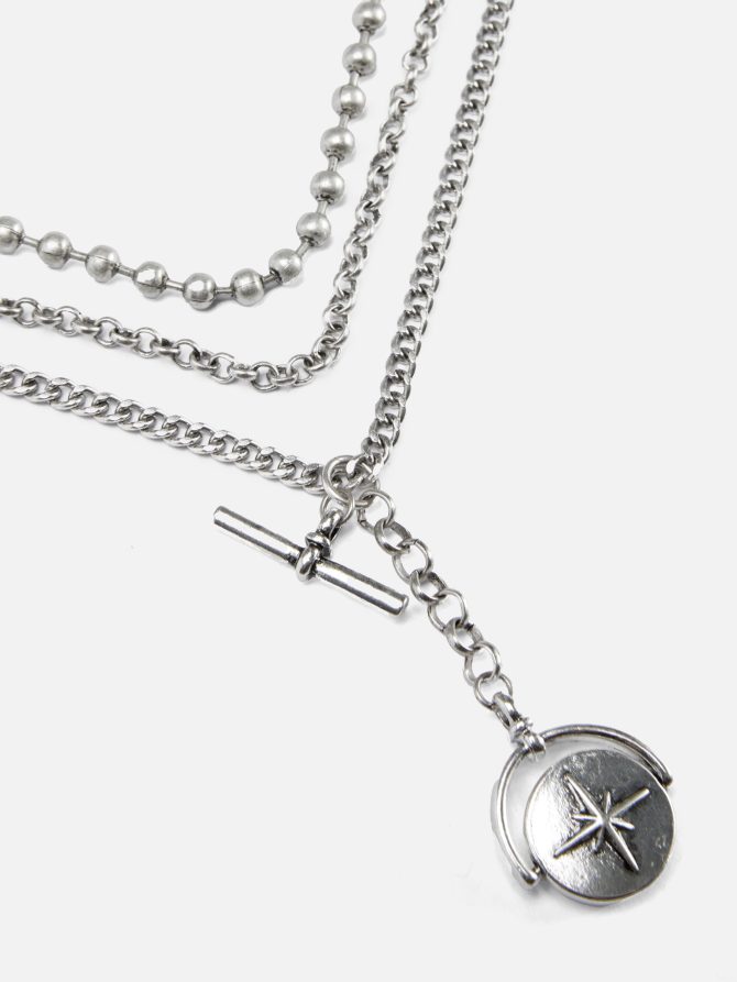 3-Pack Spinner Pendant Necklaces - Image 2