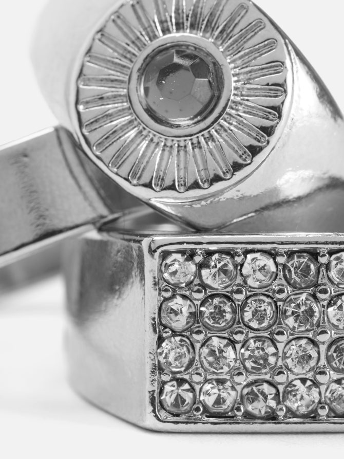 3-Pack Rhinestone Rings - Image 2