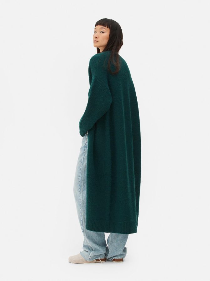Fuzzy Longline Cardigan - Image 4