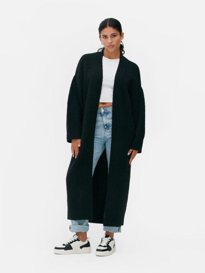 Fuzzy Longline Cardigan - Image 2
