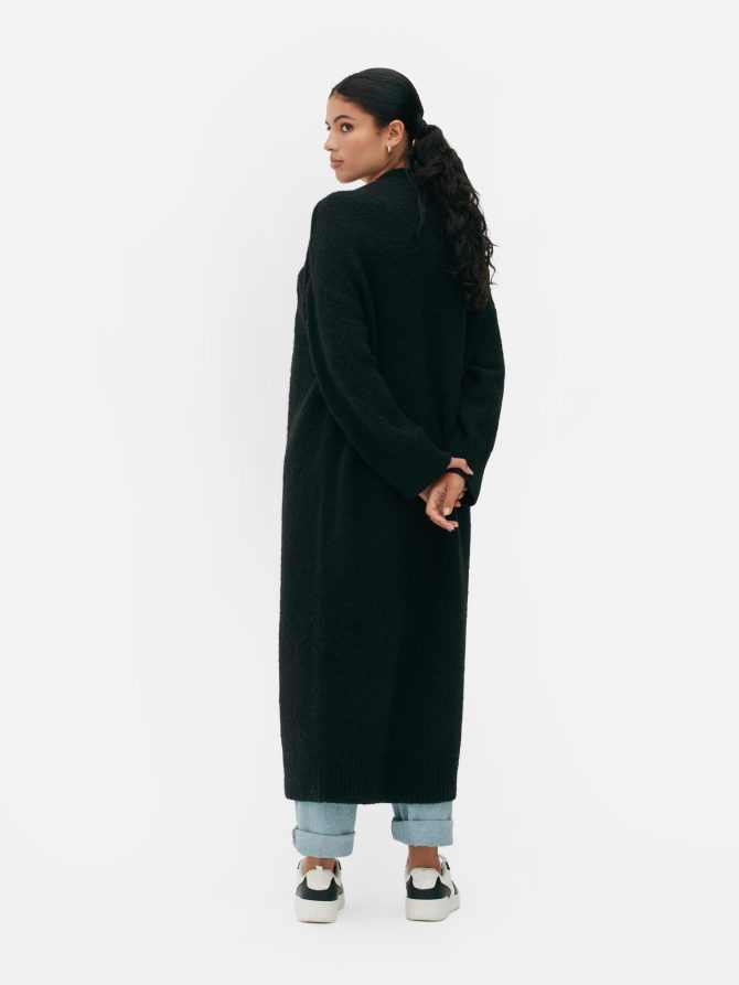Fuzzy Longline Cardigan - Image 4