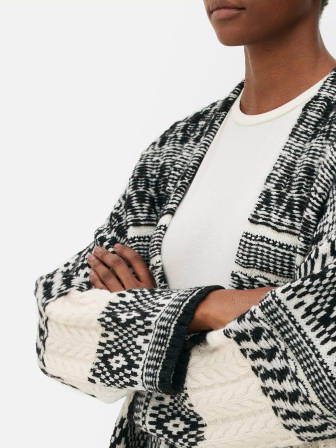 Cable Knit Longline Cardigan - Image 4