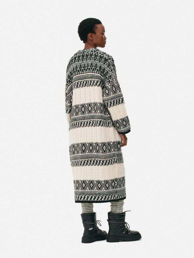 Cable Knit Longline Cardigan - Image 5