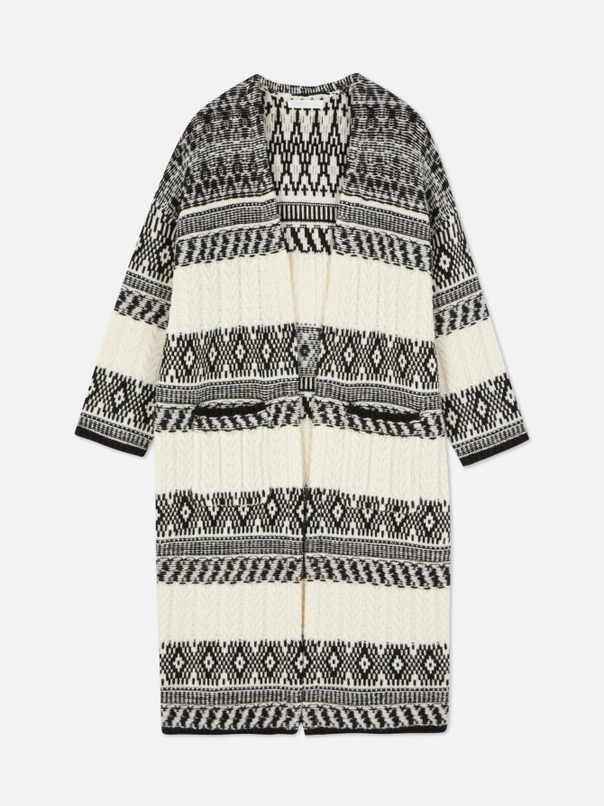 Cable Knit Longline Cardigan - Image 6