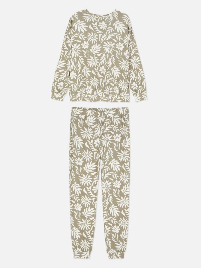 Soft Touch Floral Long Sleeve Pajamas