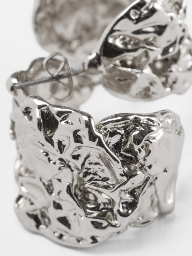 Rita Ora Molten Chunky Hoop Earrings - Image 2