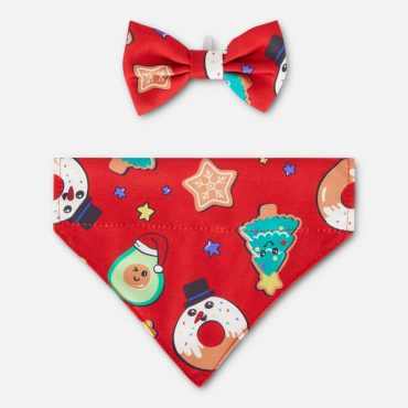 Kawaii Pet Bowtie and Neckercheif Set