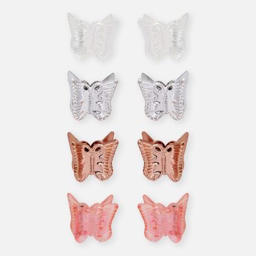 8-Pack Butterfly Hair Clips