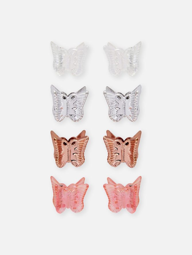 8-Pack Butterfly Hair Clips