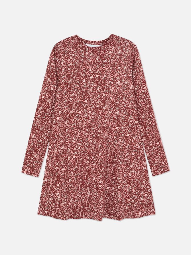 Printed Long Sleeve Mini Dress - Image 5