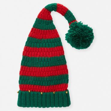 Novelty Christmas Elf Knit Bobble Hat