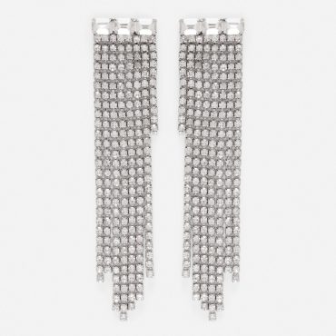 Rita Ora Rhinestone Drop Earrings