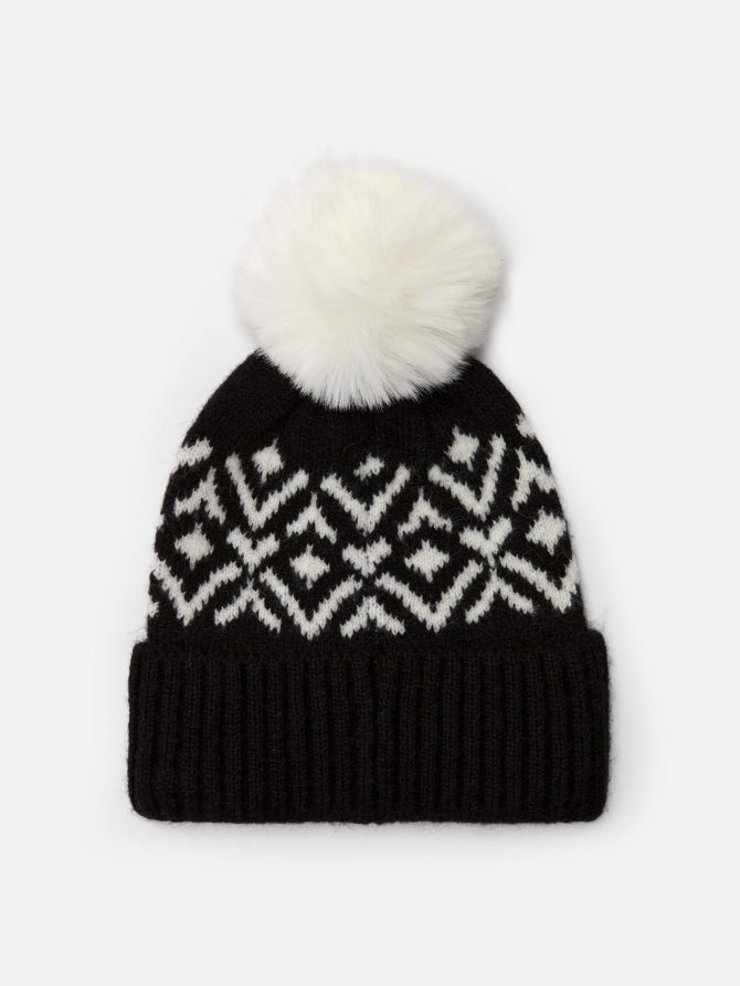 Fair Isle Pompom Beanie