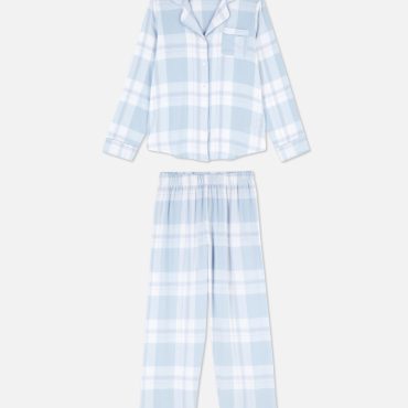 Printed Flannel Boyfriend Pajamas