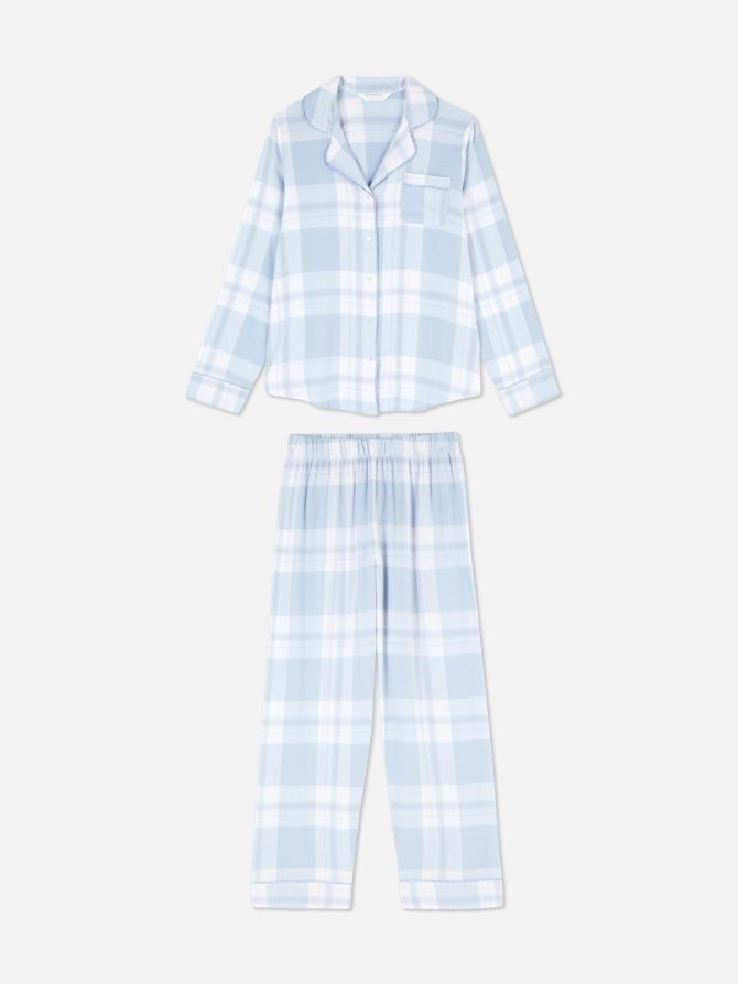 Printed Flannel Boyfriend Pajamas