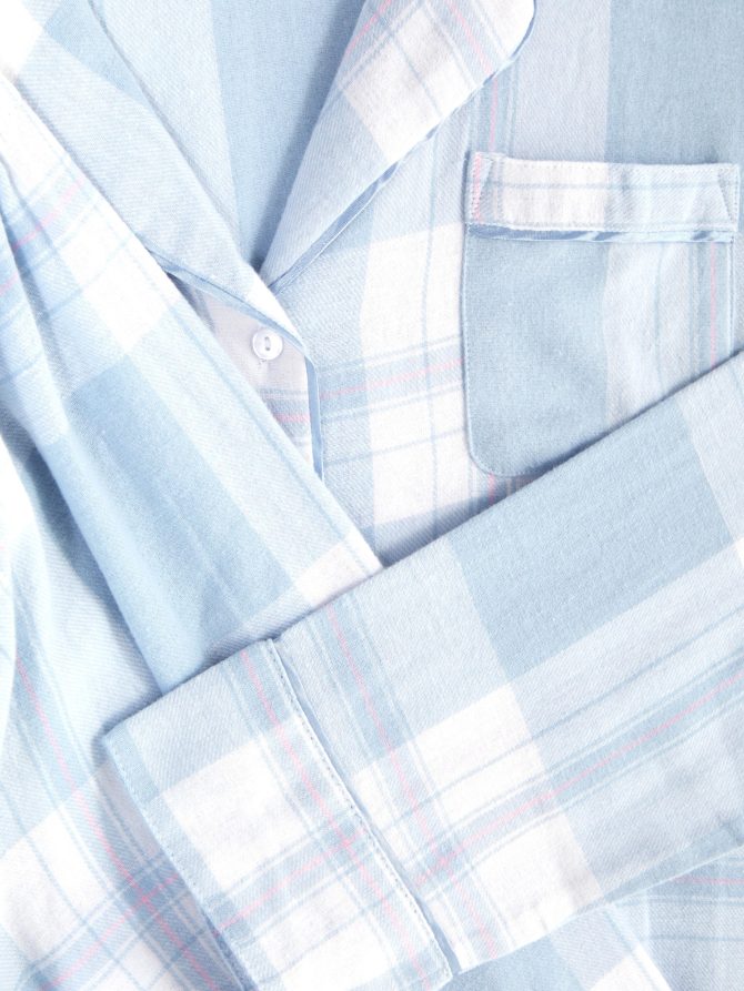 Printed Flannel Boyfriend Pajamas - Image 2