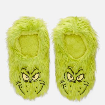 Women's The Grinch Footie Slippers