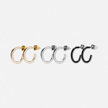 3-Pack Hoop Earrings
