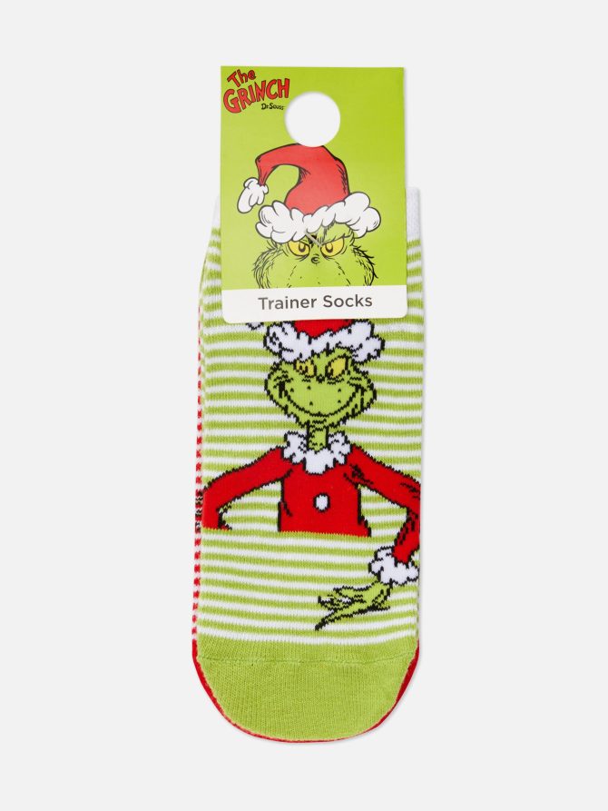 3-Pack Women's The Grinch Ankle Socks - Image 3