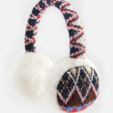 Fair Isle Print Ear Muffs