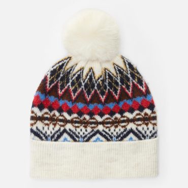 Fair Isle Pompom Beanie