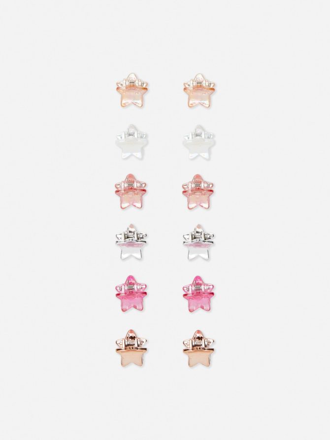 12-Pack Star Hair Clips