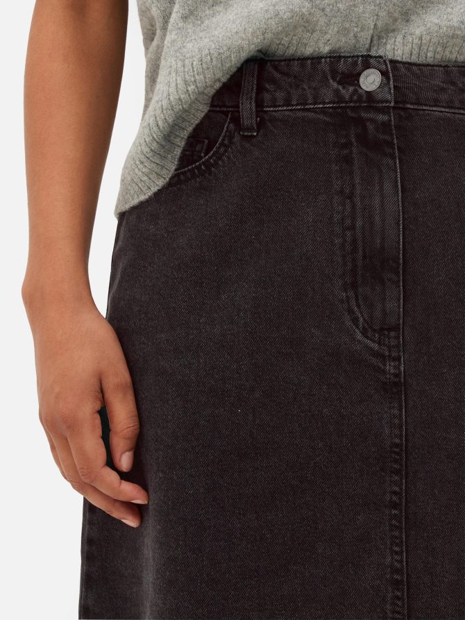 Denim Maxi Skirt - Image 3
