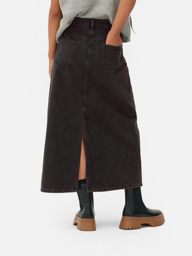 Denim Maxi Skirt - Image 4