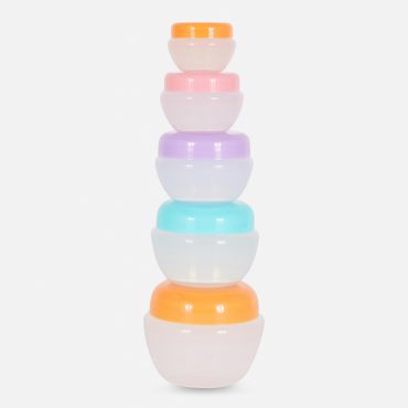 5-Pack Cosmetic Jars