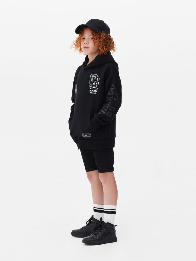 NBA Chicago Bulls Black/White Hoodie