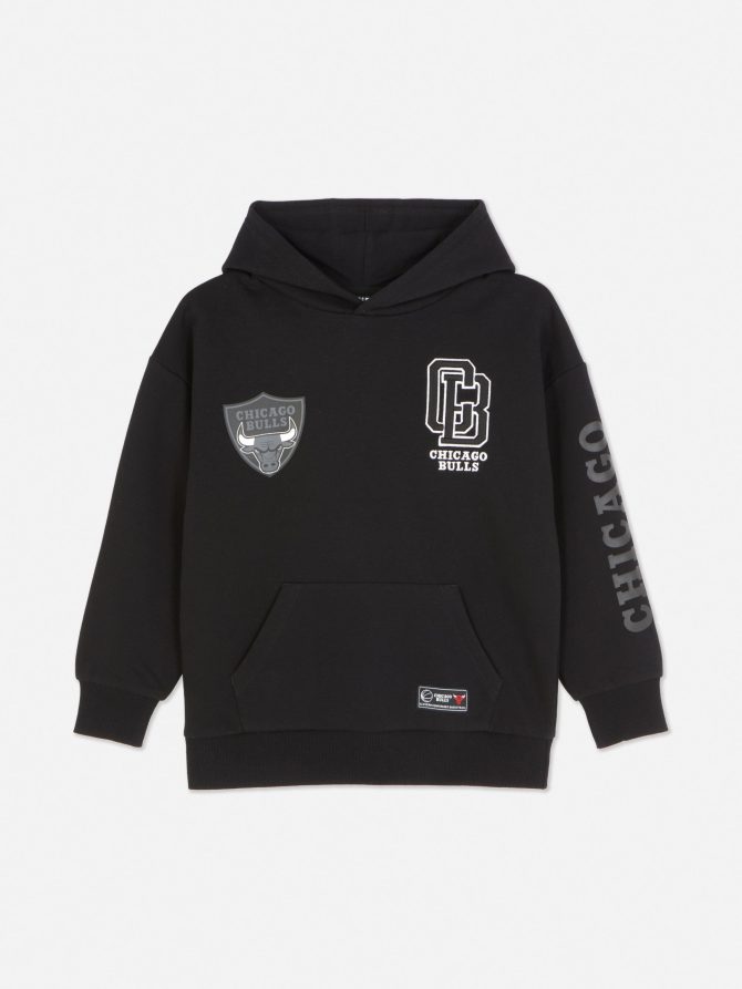 NBA Chicago Bulls Black/White Hoodie - Image 3